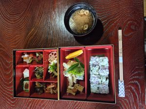 Yum yum and 100% vegan at Traditional Japanese House NAKAMURA - 古民家なかむら  in Fujikawaguchiko