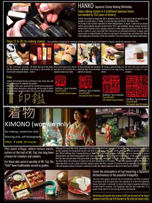 Japanese Culture Experiences ONE DAY EVENT on December 12th

- Kimono Experience
- Japanese Stamp Making Workshop

https://kawaguchiko-nakamura.com/news/experiences20241212 at Traditional Japanese House NAKAMURA - 古民家なかむら  in Fujikawaguchiko
