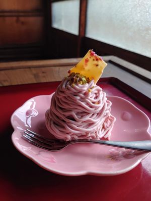 [Sakura Fair] [Vegan] Sakura Mont Blanc Cake
◎Great Value Drink Set 1,500 yen (tax included)
◎ Single item 1,100 yen (tax included) at Traditional Japanese House NAKAMURA - 古民家なかむら  in Fujikawaguchiko
