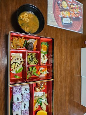 lunch with miso soup! at Traditional Japanese House NAKAMURA - 古民家なかむら  in Fujikawaguchiko