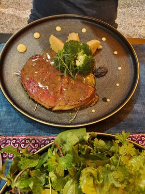 Watermelon steak  at SU - Sapa Vegetarian Restaurant in Sapa
