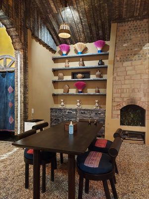Inside seating area at SU - Sapa Vegetarian Restaurant in Sapa