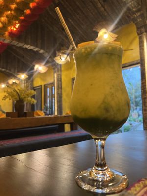 Mango matcha smoothie   at SU - Sapa Vegetarian Restaurant in Sapa