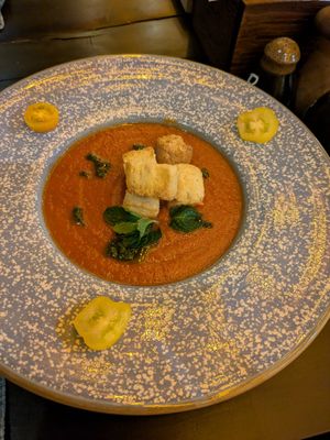 Tomato basil soup at SU - Sapa Vegetarian Restaurant in Sapa