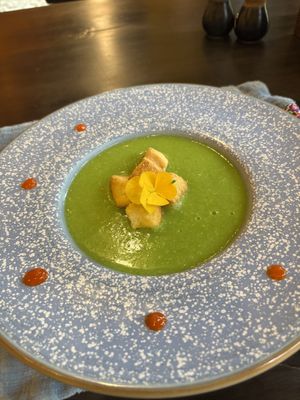 Pea soup  at SU - Sapa Vegetarian Restaurant in Sapa