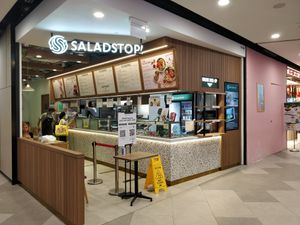Shop front at SaladStop - Great World City in Central Singapore
