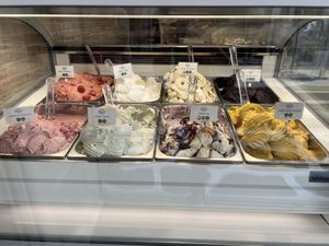 Vegan options. Only sorbet sadly. 🍧  at Terry's Gelateria in Mykonos