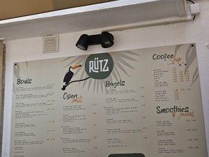 Outside menu at Rütz - Albufeira in Albufeira