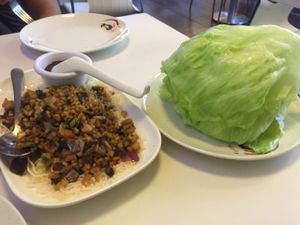 lettuce wrap at Cafe Soya in Birmingham