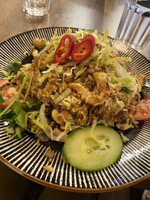 Special fried rice  at Cafe Soya in Birmingham