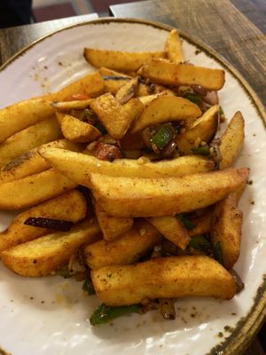 Salt and pepper chips   at Cafe Soya in Birmingham