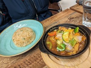 Chicken satay at Cafe Soya in Birmingham