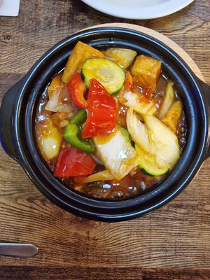 Tofu claypot at Cafe Soya in Birmingham