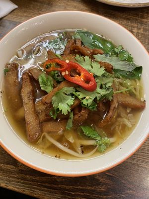 Veggie Lemongrass Chicken Ramen  at Cafe Soya in Birmingham