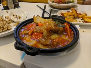 Garlic ans Chilli 'lamb' at Cafe Soya in Birmingham