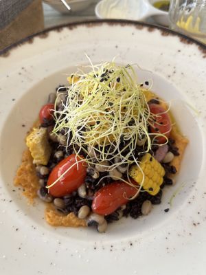 Black eyed peas salad   at Lefkiano Restaurant in Lefkes