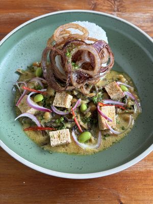 Chickpea Mushroom Curryy  at Lula Café in Tagaytay