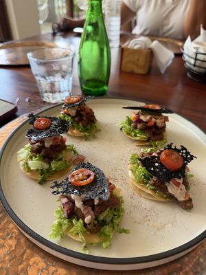 No meat tacos   at Lula Café in Tagaytay