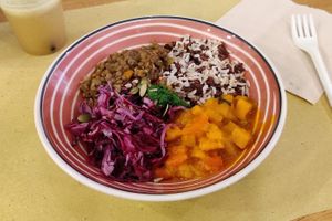 Buddha bowl at Malerba in Bologna