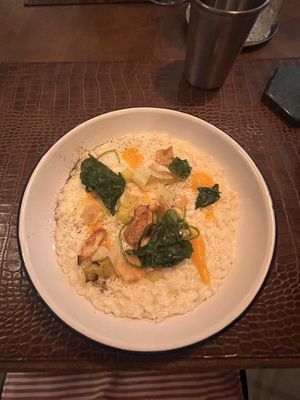 Risotto et ses légumes  at Taverna Rabarbaro in Piacenza