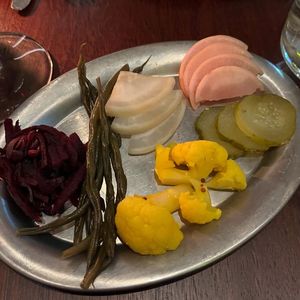 Pickle and ferment platee #Veganuary at Holy Carrot in West London