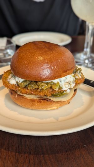 Schnitzel sandwich at Holy Carrot in West London