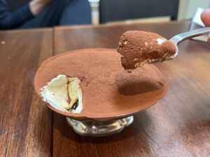 Pecan tiramisu   at Holy Carrot in West London