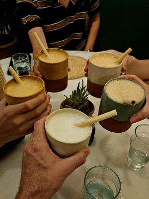 Selection of fresh juices and mocktails at L'mida - مطعم الميدة in Marrakech