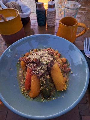7 vegetable cous cous at L'mida - مطعم الميدة in Marrakech