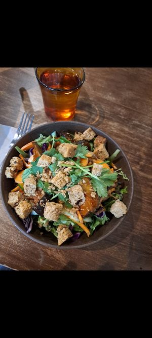Aubergine salad bowl (also available as a sandwich) at Morridge in Birmingham