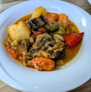 Roasted Vegetables at Kastrati in Tirana