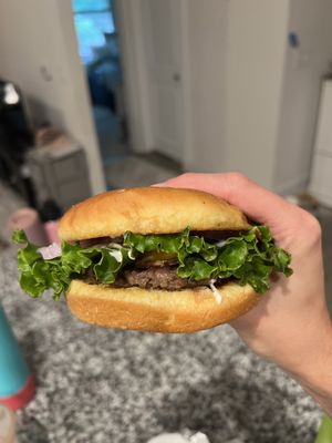 BBQ Bacon Burger  at Romeo's in Asheville