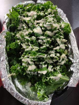 Mini kale salad. at Romeo's in Asheville