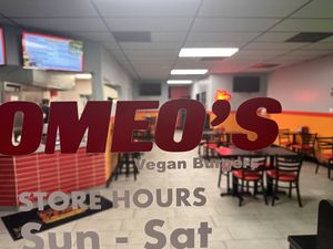 Interior View (from outside)  at Romeo's in Asheville