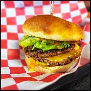 Where Art Thou Romeo double burger. at Romeo's in Asheville