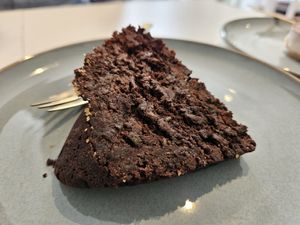 Chocolate courgette cake at Sannie in Ratingen