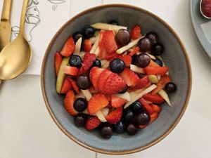 Obstsalat at Sannie in Ratingen