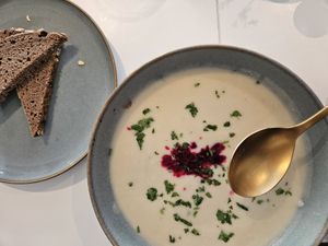 Cauliflower soup at Sannie in Ratingen