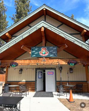 Restaurant front in spring   at Pho Big Bear in Big Bear Lake