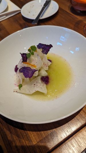 Kohlrabi grüner Apfel at Restaurant VOLT in Berlin