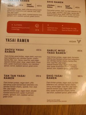  at Paitan Ramen and Gyoza House in Istanbul