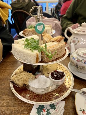 Vegan afternoon tea  at Little Harriettes of Deal Tea Rooms in Deal