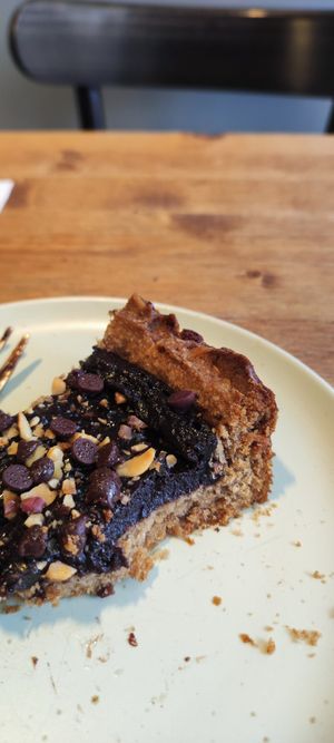Vegan cake at The Taste of Home in Trieste