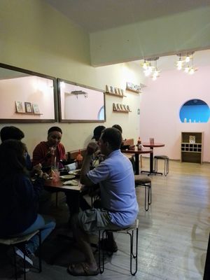 Indoors at Vegan Ramen Mei - Roma in Mexico City