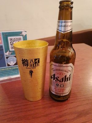 Japanese beer 🍺 at Vegan Ramen Mei - Roma in Mexico City