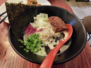 Creamy ramen at Vegan Ramen Mei - Roma in Mexico City