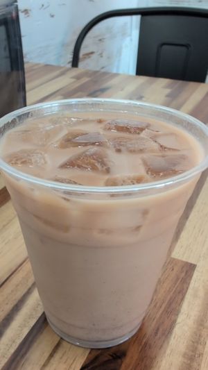 Chai oat milk latte at Rethink - Oviedo in Oviedo