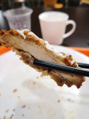 Vegetarian chicken at Vege Garden in Kota Kinabalu