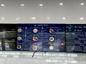 Premade bowls   at Poke Wave in Edina