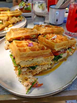 Vegan club house at Lilo Brunch Specialty Coffee in Barcelona